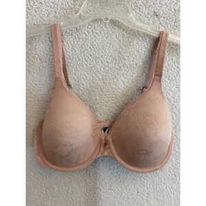 Victoria's Secret Body by Victoria Bra Womens 34D Nude Lace Lined Full Coverage